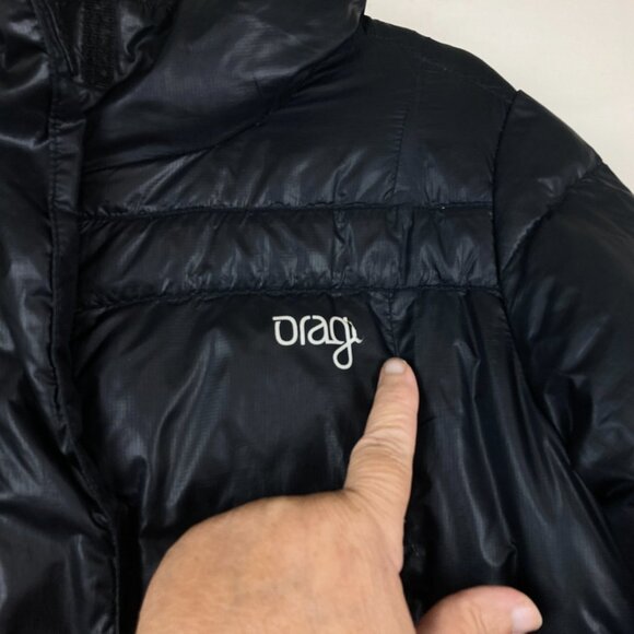 Orage Womens Sz L Down Fill Longer Length Hooded Quilted Puffer Winter Jacket - Picture 2 of 9